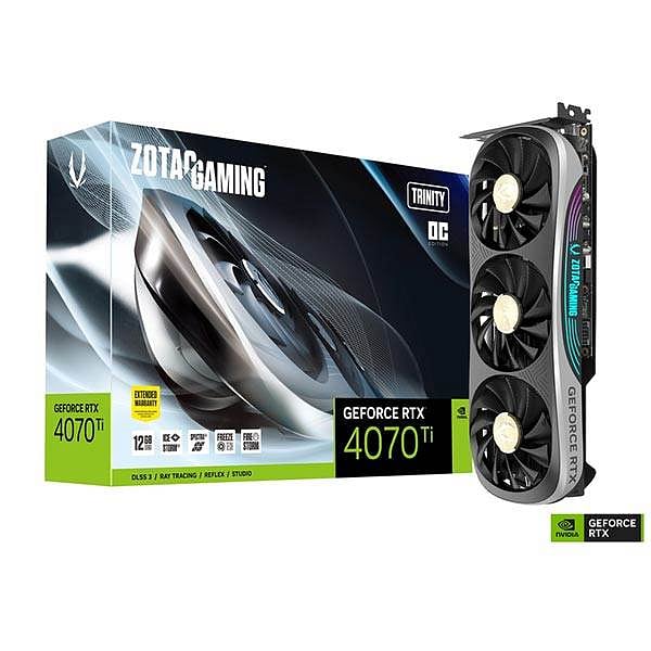 Zotac GeForce RTX 4070 Ti Trinity OC 12GB GDDR6X DLSS3  Tarjeta Gráfica Nvidia