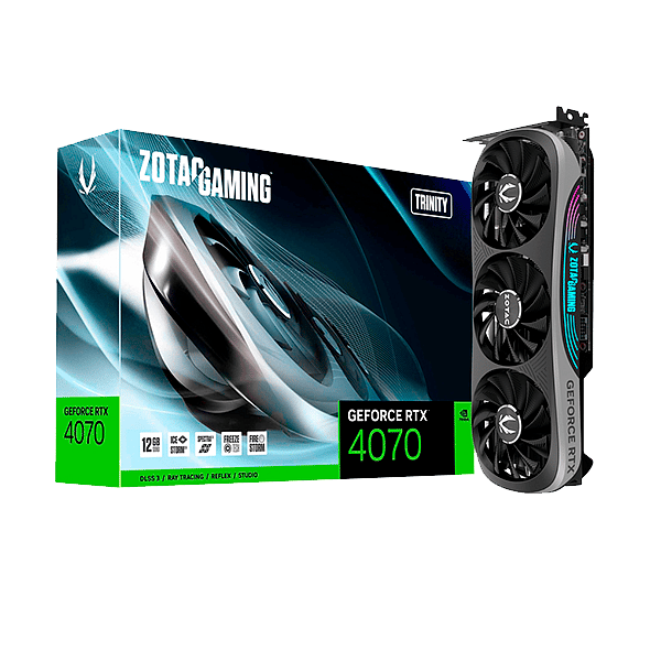 Zotac GeForce RTX 4070 Trinity 12GB GDDR6X DLSS3  Tarjeta Gráfica Nvidia