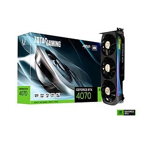 Zotac GeForce RTX 4070 AMP AIRO 12GB GDDR6X DLSS3  Tarjeta Gráfica Nvidia