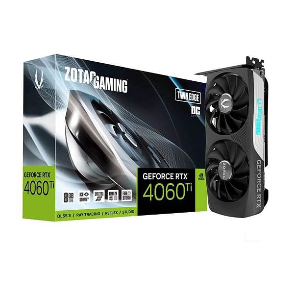 Zotac GeForce RTX 4060 Ti Twin Edge OC 8GB GDDR6 DLSS3  Tarjeta Gráfica Nvidia
