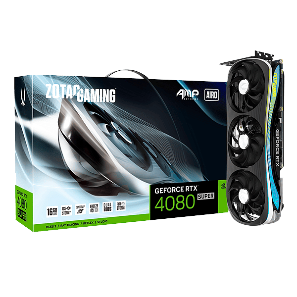 Zotac GeForce RTX 4080 Super AMP Extreme Airo 16GB GDDR6X DLSS3  Tarjeta Gráfica Nvidia