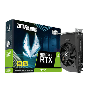Zotac GeForce RTX 3050 Solo 6GB GDDR6 DLSS3  Tarjeta Gráfica Nvidia