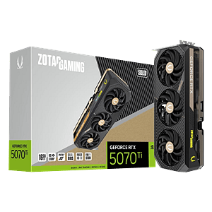 Zotac GeForce RTX 5070 Ti Solid Core 16GB GDDR7 DLSS4  Tarjeta Gráfica Nvidia