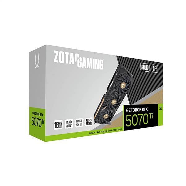 Zotac GeForce RTX 5070 Ti Solid SFF 16GB GDDR7 DLSS4  Tarjeta Gráfica Nvidia