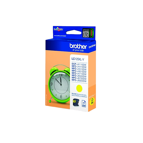 Brother LC125XLY Amarillo 1200 pag  Tinta