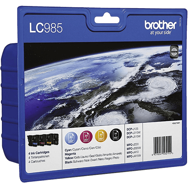 Brother LC985 Pack 4 Cartuchos Negro  Colores