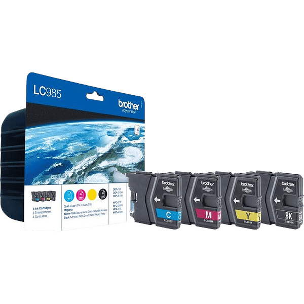 Brother LC985 Pack 4 Cartuchos Negro  Colores