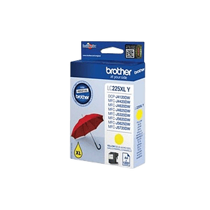 Brother LC225XLYBP Amarillo 1200 pag  Tinta