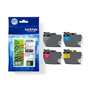 Pack de 4 cartuchos originales Brother LC422XLVAL BKCMY  Multipack alta duración