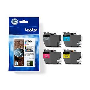 Pack de 4 cartuchos originales Brother LC422VAL BKCMY  Multipack 550 páginas