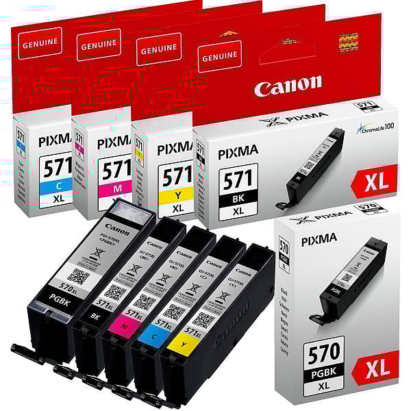 Canon Multipack PGI570 CLI571 Pack 5 Cartuchos  Tinta