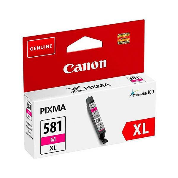 Cartucho tinta canon cli 581 m xl magenta pixma tr7550  tr8