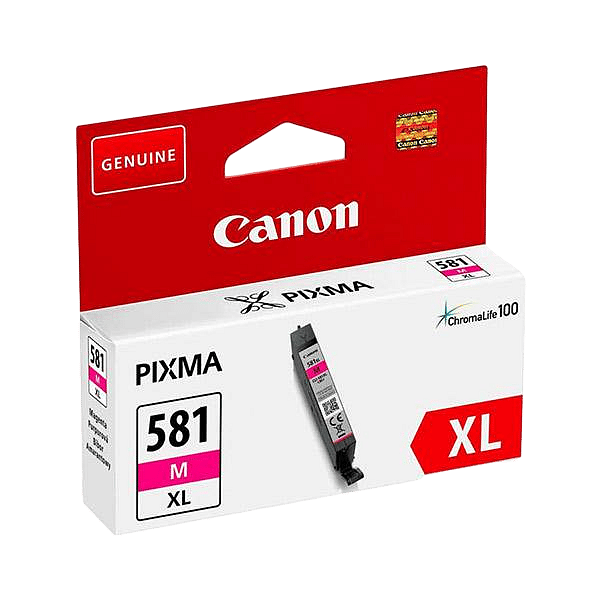 Cartucho tinta canon cli 581 m xl magenta pixma tr7550  tr8
