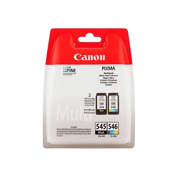Canon PG545 y CL546 Multipack  Cartuchos