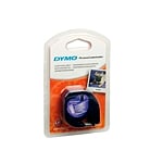 Dymo cinta plástico negro  transparente 12mm x 4m Recambio