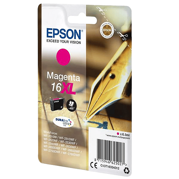 Cartucho Epson 16XL 450 páginas Magenta DURABrite Ultra