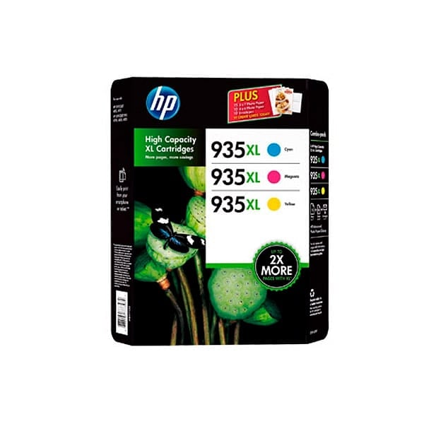 HP 935XL Pack 3 Amarillo cian Magenta  Tinta