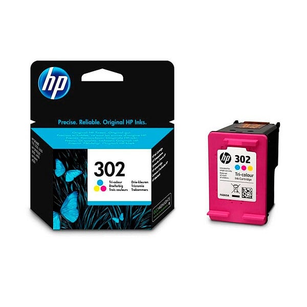 HP 302 Tricolor  Tinta