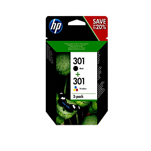 HP 301 negro y tricolor 190165 pag  Tinta