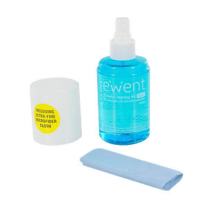 Ewent EW5671 Líquido 200ml  Paño de Microfibra 20x20cm  Kit de Limpieza para Pantallas