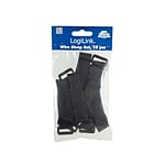 Logilink 10 bridas textiles velcro para cable negro