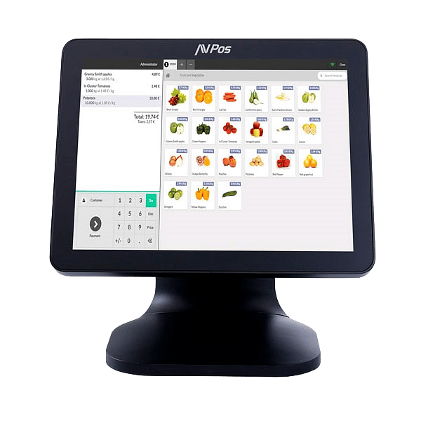 AVPos K5000B 15 J19004GBSSD64GB negro  TPV Compacto