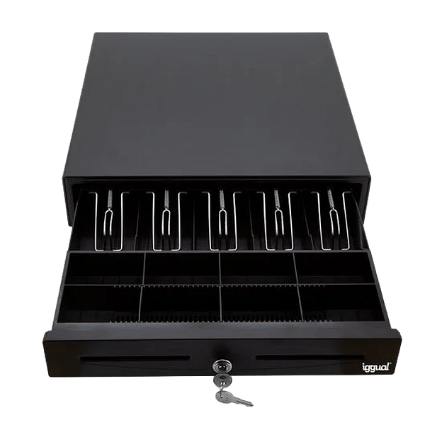 Iggual IRON50  Cajón Portamonedas 42 cm 58 Negro