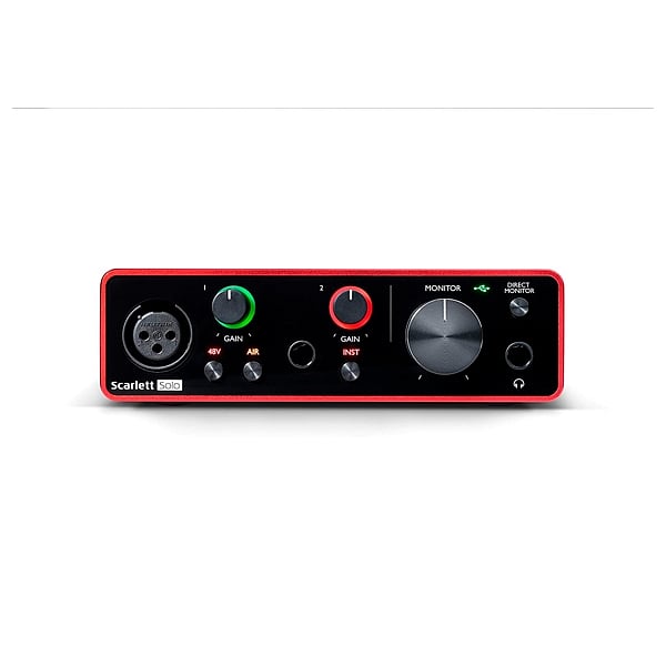 Focusrite Scarlett SOLO 3nd Gen USB  Tarjeta de Sonido