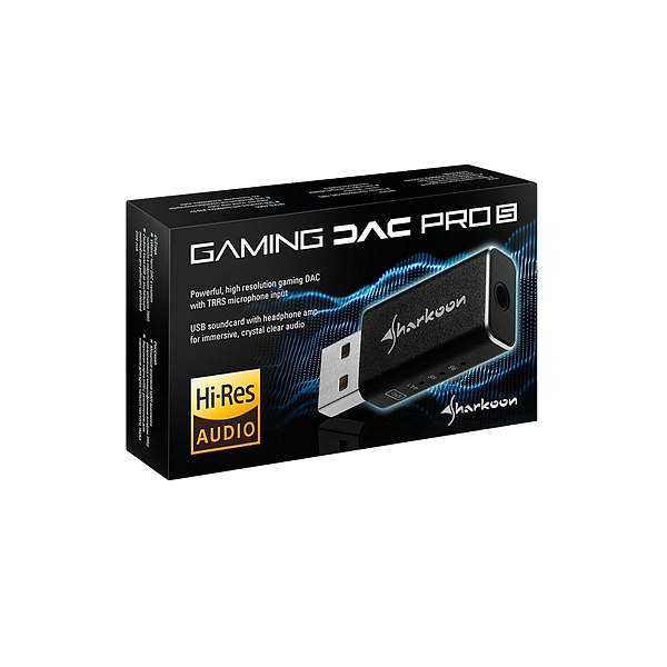 Sharkoon Gaming DAC Pro S V2 USB  Tarjeta de Sonido