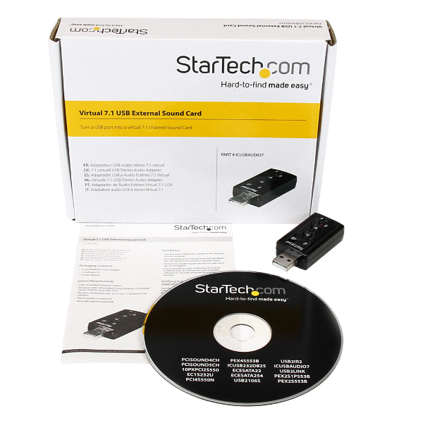 StarTechcom 71 Virtual USB  Tarjeta de Sonido