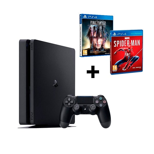 Sony PS4 Slim 500GB  SpiderMan  FF XV Royal Edition