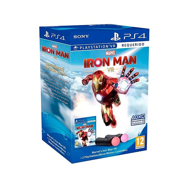 Sony PS4 Marvel Ironman VR con 2 Twin Pack  Juego Bundle