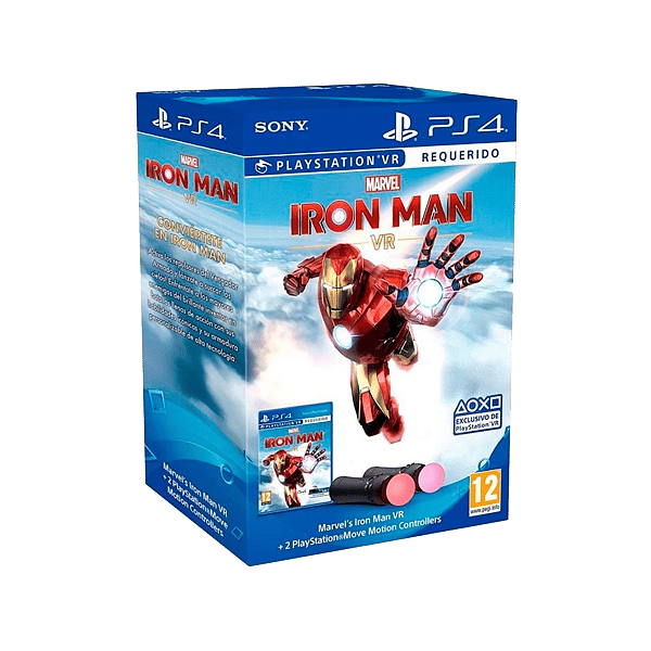 Sony PS4 Marvel Ironman VR con 2 Twin Pack  Juego Bundle