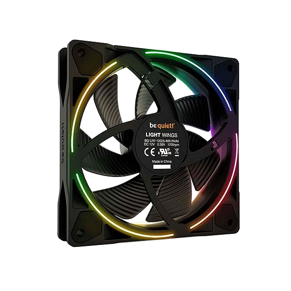 Be Quiet Light Wings 120x120 ARGB Black  Ventilador