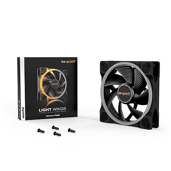 Be Quiet Light Wings 120x120 ARGB Black  Ventilador
