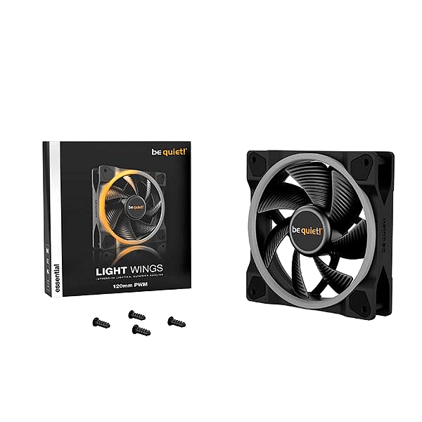Be Quiet Light Wings 120x120 ARGB Black  Ventilador