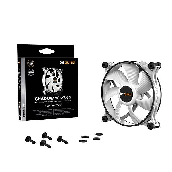 Be Quiet Shadow Wings 2 PWM White 120mm  Ventilador