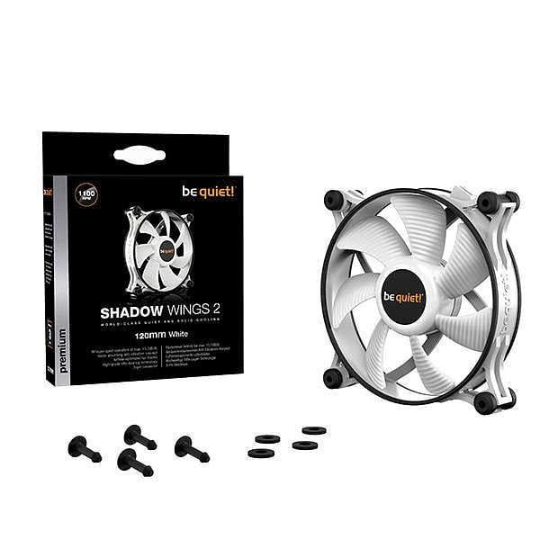 Be Quiet Shadow Wings 2 White 120mm  Ventilador