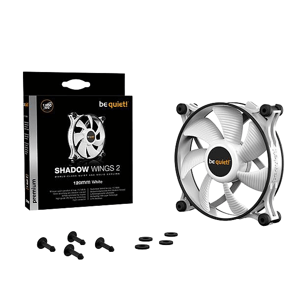 Be Quiet Shadow Wings 2 White 120mm  Ventilador