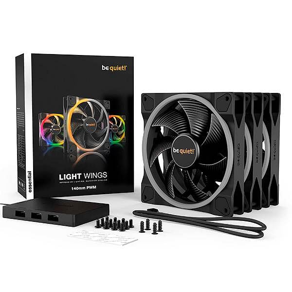 Be Quiet Light Wings pack pack 3 unidades 140mm ARGB  Ventilador