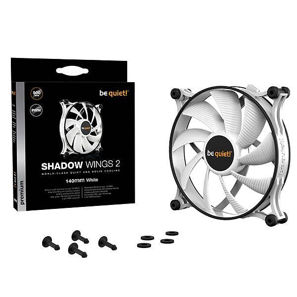 Be Quiet Shadow Wings 2 PWM White 140mm  Ventilador