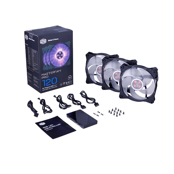 Cooler Master MasterFan Pro 120 RGB AP 3ud  controller