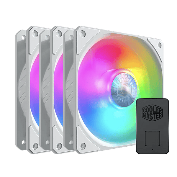 Cooler Master SickleFlow 120 ARGB White Edition 3 In 1 Carcasa del ordenador Ventilador 12 cm Blanco 3 piezas