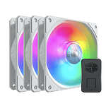 Cooler Master SickleFlow 120 ARGB White Edition 3 In 1 Carcasa del ordenador Ventilador 12 cm Blanco 3 piezas