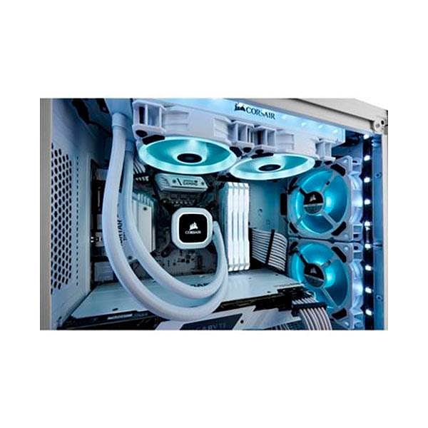 VENTILADOR CAJA ADICIONAL 12X12 CORSAIR LL120 RGB BLANCO