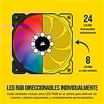 Corsair SP120 Elite RGB Triple Pack 120mm con Node Core Ventilador