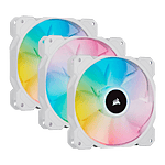 Corsair SP120 Elite RGB White Triple Pack 120mm Node Core - Ventilador