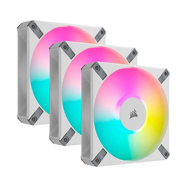 Corsair AF120 Elite RGB White Pack 3 unidades  Ventilador