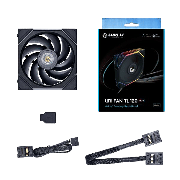Lian Li UNI FAN TL120 Wireless RGB PWM Negro  Ventilador
