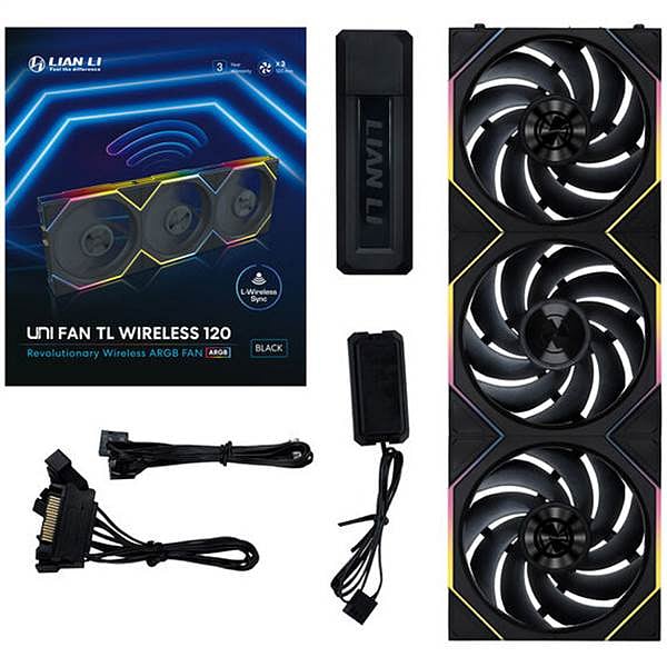 Lian Li UNI FAN TL120 Wireless RGB PWM Negro 120m  Ventilador